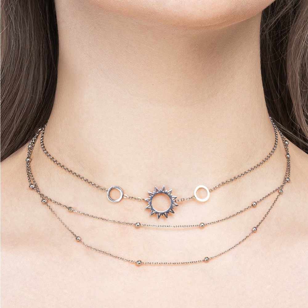 Helios Choker, Disturbia Layered Necklace